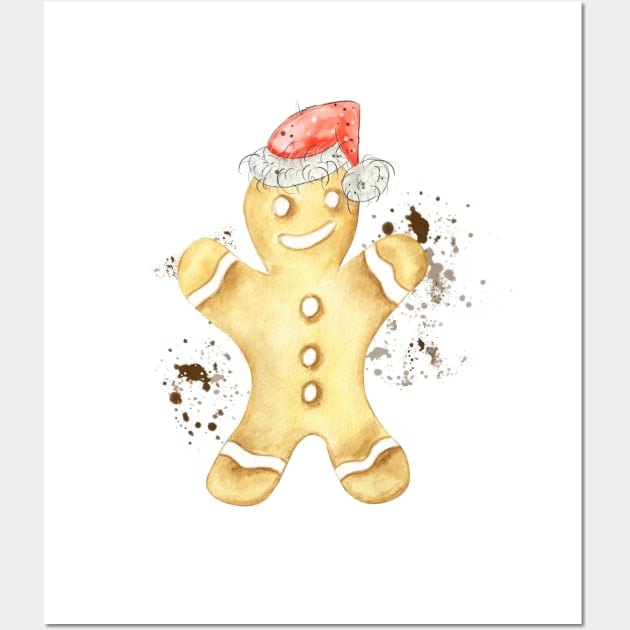 Christmas gingerbread Wall Art by HJstudioDesigns